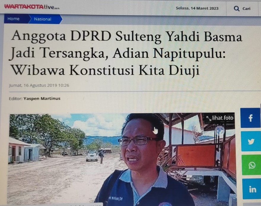 Terkait Perkara UU ITE Dilaporkan Gubernur Longki : PERLAWANAN AKTIVIS ...